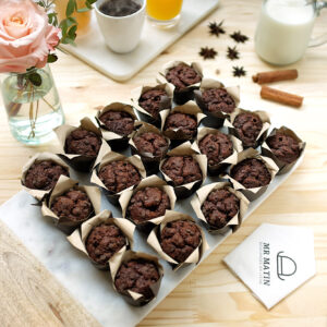 20 Mini muffins au chocolat