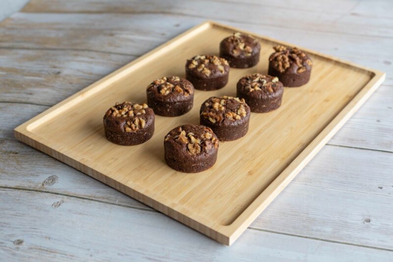 8 Brownies tout chocolat, vegan et sans gluten